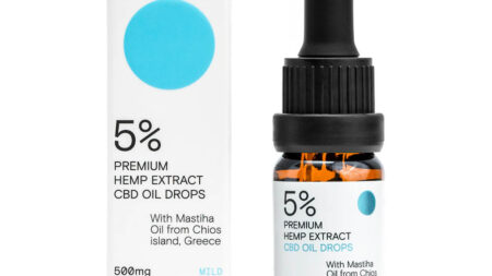 YPSILON 5% (500mg) “MILD” Έλαιο Κάνναβης CBD με Μαστιχέλαιο Χίου – 10ml