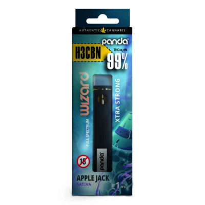 DISPOSABLE VAPE 100% H3CBN WIZARD APPLE JACK 1ML – PANDA