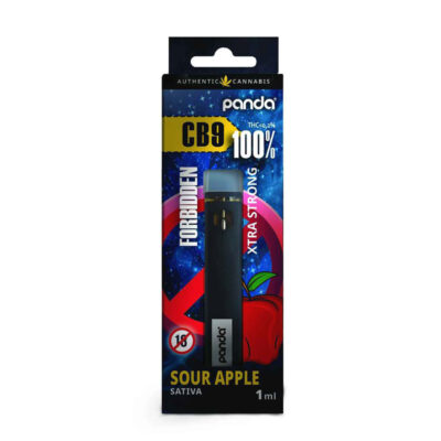 PANDA – FORBIDDEN CB9 DISPOSABLE VAPE SOUR APPLE-SATIVA 1ML – PANDA