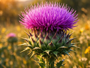 Γαϊδουράγκαθο ανθός, παραδοσιακό βότανο γνωστό για την υποστήριξη του ήπατος, της πέψης και την αντιοξειδωτική του δράση.