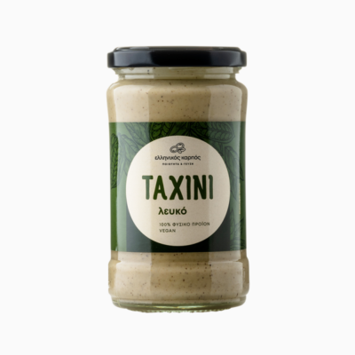 Λευκό ταχίνι ελληνικός καρπός πλούσιο σε ασβέστιο, πρωτεΐνη και ενέργεια για καθημερινή χρήση