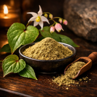 Horny goat weed epimedium σκόνη για ενέργεια, τόνωση και φυσική ενίσχυση οργανισμού