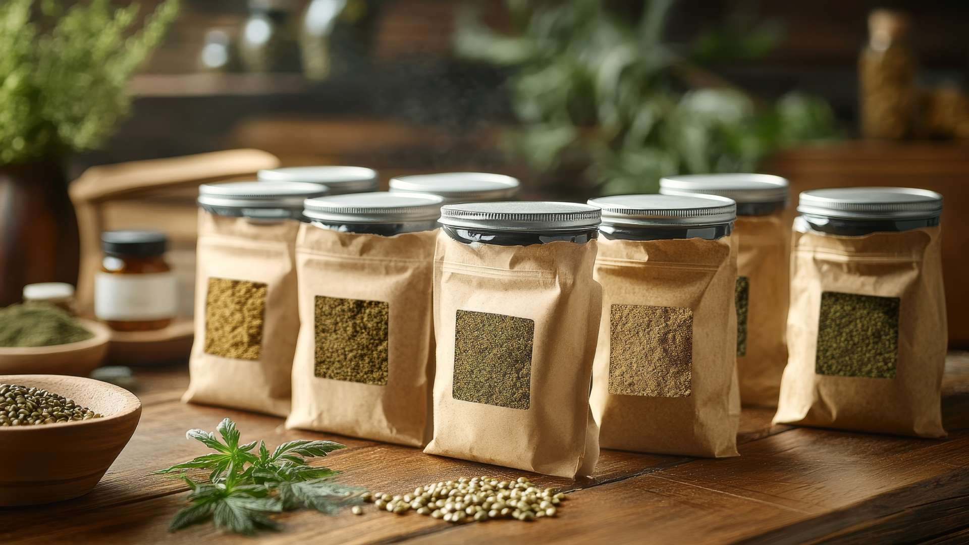 Φυτικές πρωτεΐνες σε σκόνη για ροφήματα και smoothies